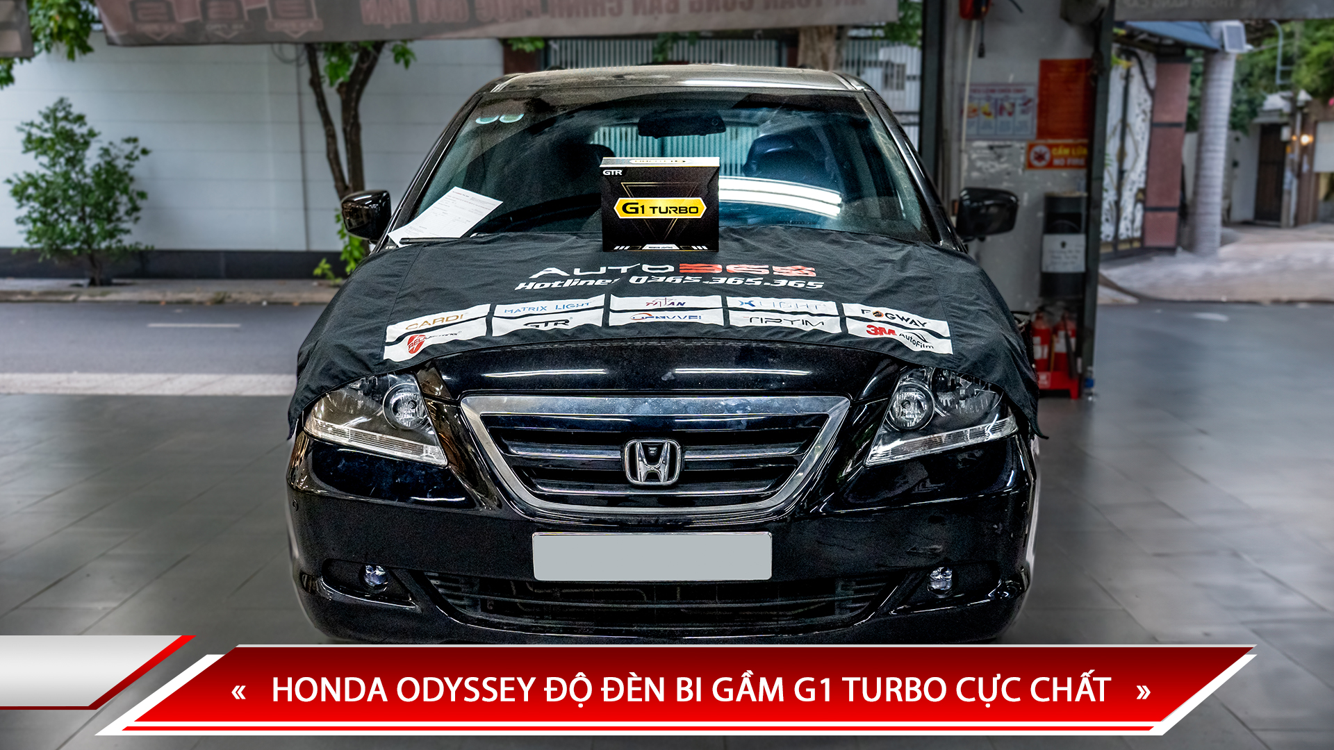 HONDA ODYSSEY ĐỘ ĐÈN BI GẦM G1 TURBO CỰC CHẤT